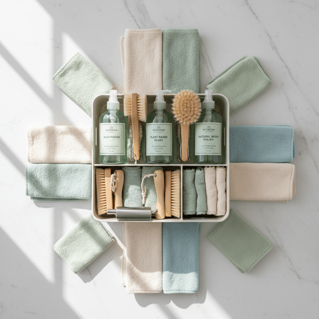 Thoughtfully prepared cleaning supplies